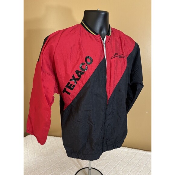 Vtg 90s Winning Moves Texaco Robert Yates Racing USA Made 2Sided Jacket Teens L - Picture 5 of 16